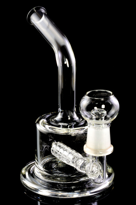 Small Stemless GoG Clear Concentrate Water Pipe with Inline Matrix Perc - WP2093