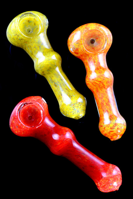 Multicolor Frit Glass Pipe - P2258