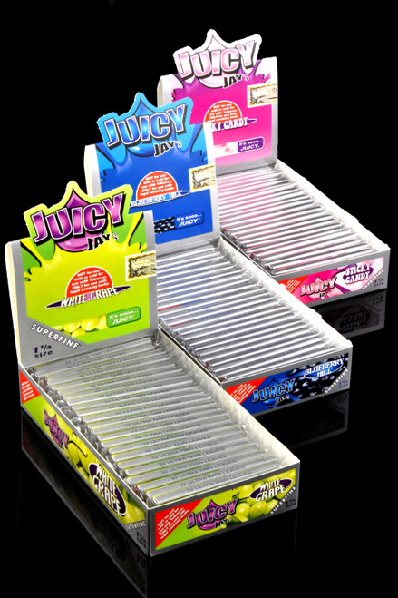 Super Fine Juicy Jays Rolling Papers Display - RP326