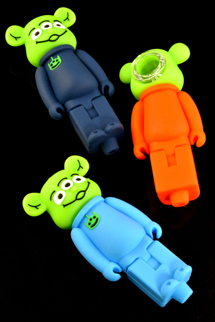 Colorful Silicone Alien Pipe - P2809