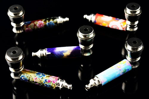 Flower Metal Pipe with Cap - MP138