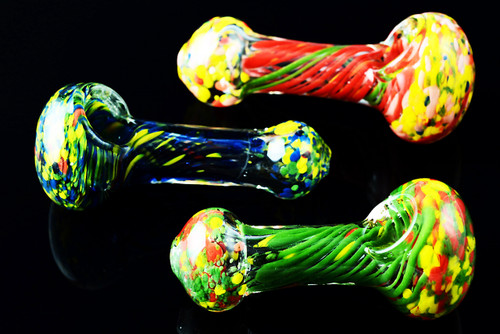 Frit Glass Pipe - P818