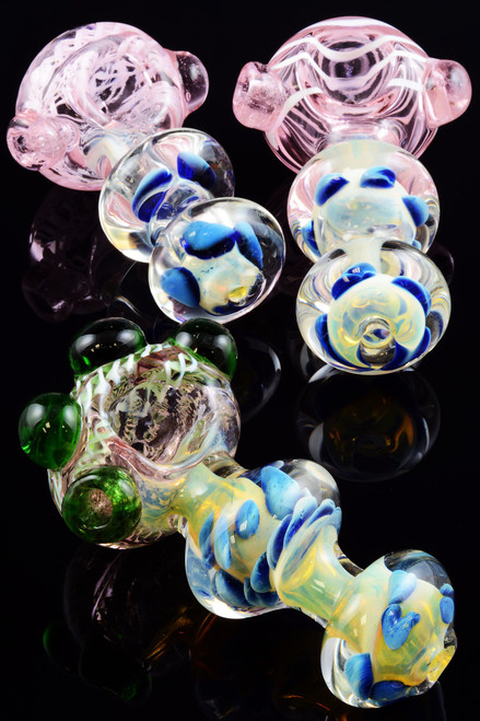 Thick Color Changing Pink Glass Pipe - P1085
