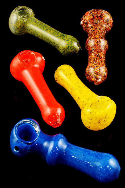 (Mix) Small Frit Glass Pipe - P1204