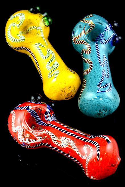 Thick Frit Glass Pipe - P1296