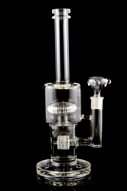 Medium Stemless GoG Water Pipe with Inline Matrix Perc and Splash Guard - WP1031