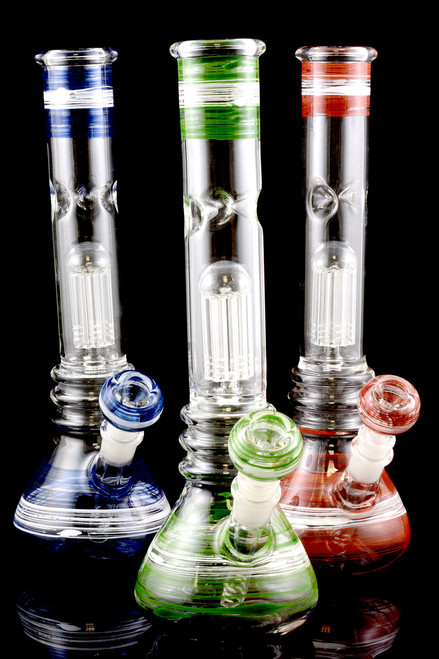 Medium Colorful GoG Water Pipe with Tree Perc - WP1083