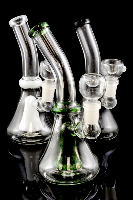 Small Stemless GoG Water Pipe with Inline Showerhead Perc - WP1331