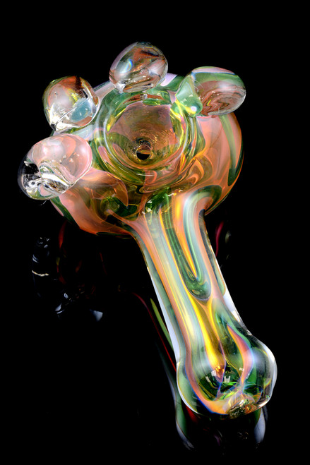 Heavy Gold Fumed Glass Pipe - P1469