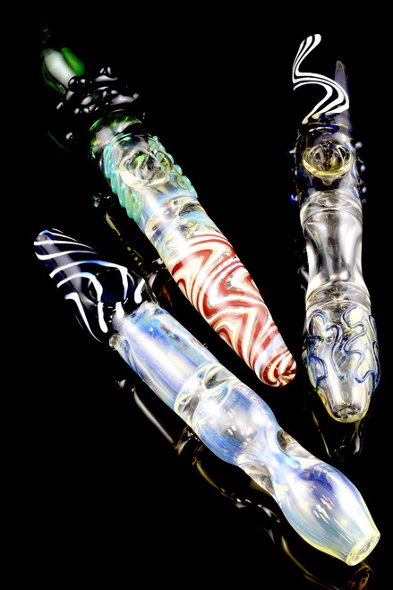 Large Color Changing Glass Swirl Steam Roller - P1509