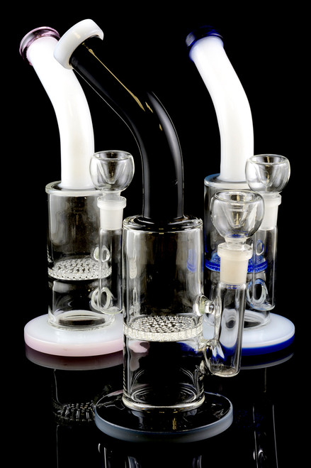 Medium Stemless GoG Water Pipe with Honeycomb Perc - WP1362