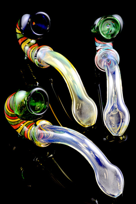 Large Color Changing Sherlock Glass Pipe - P1534