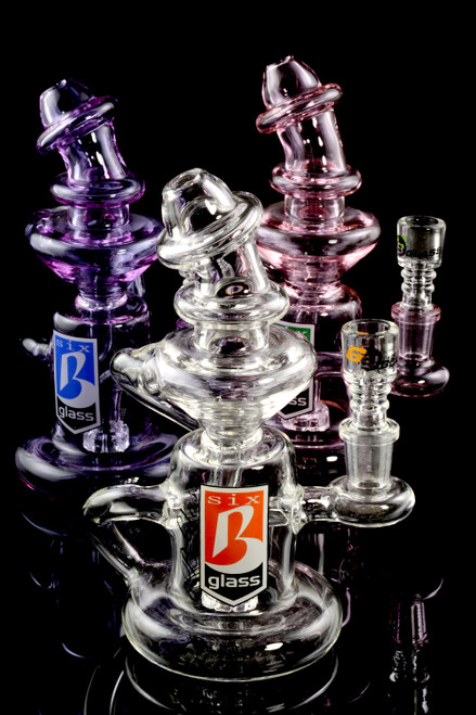 Small Stemless GoG Recycler Water Pipe - WP1506