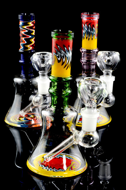 Mini Reverse Stemless Glass on Glass Water Pipe - WP1525