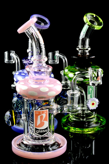Small Stemless GoG Sea Turtle Marble Dab Rig - WP1608