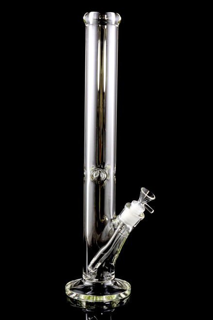 18" 7mm Clear Straight Shooter Water Pipe - WP1639