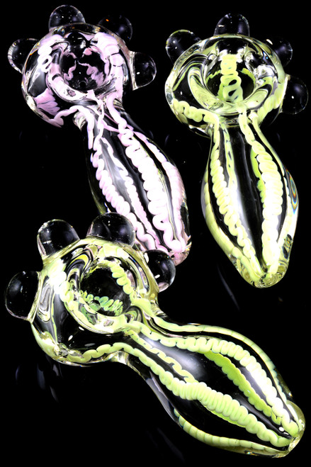 Extra Thick Marble Glass Pipe - P1762