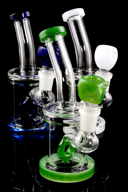 Small Stemless GoG Water Pipe with Stemline Donut Perc - WP1678