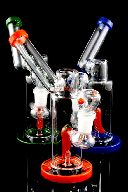 Small Stemless GoG Chili Pepper Sidecar Water Pipe - WP1709