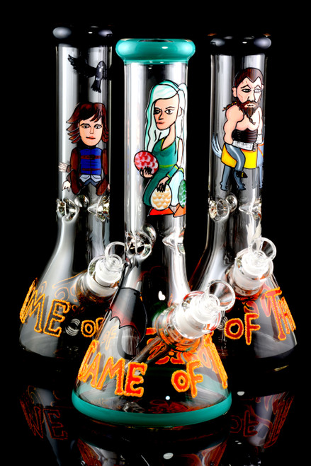 7mm Thick Game of Thrones GoG Beaker Water Pipe - WP1734