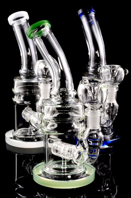 Small Stemless GoG Water Pipe with Stemline Matrix Perc - WP1759