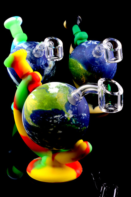 Colorful Silicone Globe Dab Rig - WP1774