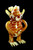 Glass Funky Monkey Bubbler - B1096