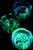 Glow in the Dark R&M Glass Ashtray - M0335