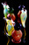 Color Changing Double Chamber Glass Sherlock Woodpecker Bubbler - B1226