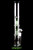 Tall glass wholesale straight shooter water pipe with stereo green tree percs.