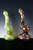 Large Color Changing Sherlock Bubbler - B344