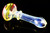 Color Changing Rasta Glass Pipe - P475