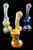 Small Color Changing Glass Sherlock Bubbler - B871