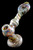 Large Silver Fumed Stand Up Hammer Bubbler - B0951