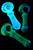 Glow in the Dark Glass Pipe - P1747