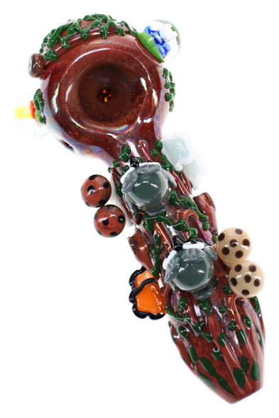(US Made) 4.5" Empire Glassworks Hootie's Forest Spoon Pipe – P2204