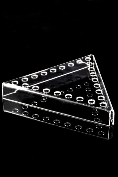 Triangular Acrylic Bowl Display, 24-Slot - M0378