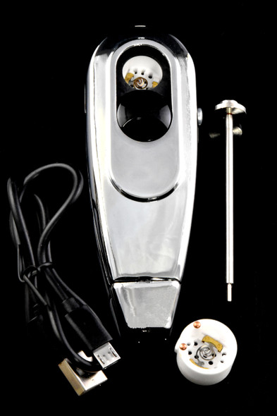 Wholesale SoloPipe silver Elektra self igniting pipe for resale.