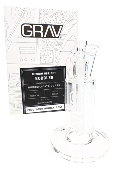 7" GRAV Medium Upright Bubbler – 14.5 mm Female – B1399