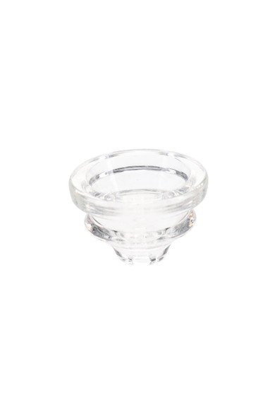 Wholesale borosilicate glass replacement bowl, clear small size top-down view for Eyce Shorty pipe (109 chars)