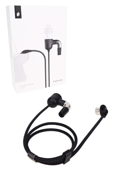 Puffco Peak Pro Link kit with retail box and cable assembly, angled view—wholesale Puffco accessory