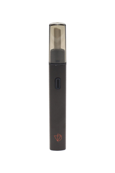 Black DaVinci hot knife electric dab tool with translucent cap, front-facing accessory image for vape shop listings