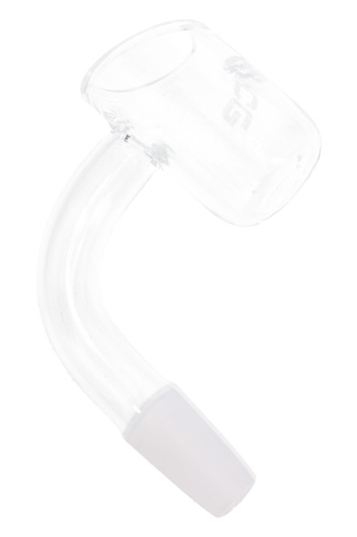 10 mm male Eyce wholesale quartz banger, angled clear fused silica accessory shot for concentrate rig replacement sales