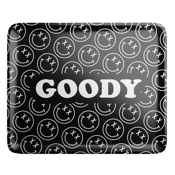 Large Goody Glass Metal Rolling Tray – 13.25" x 10.75" – RP387
