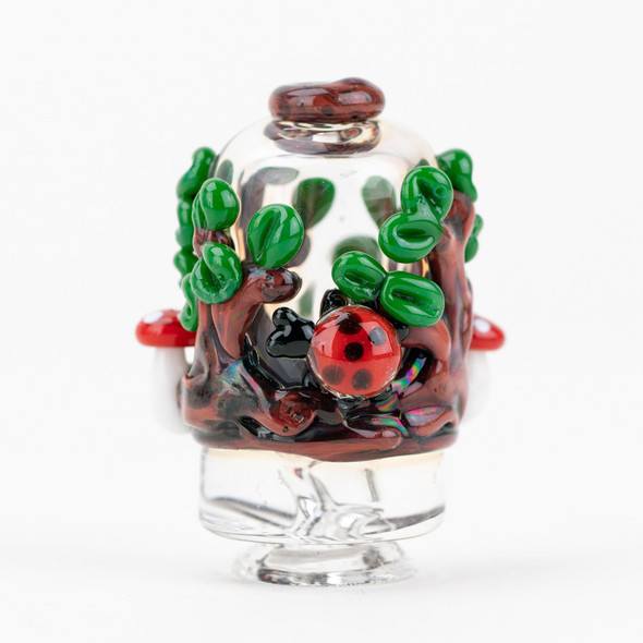 Renew the Redwood Puffco Pivot figurine mouthpiece for wholesale smoke shop displays with tree artwork