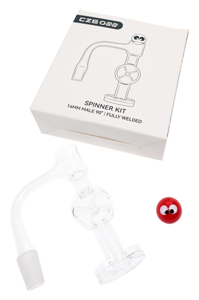 Water wheel terp slurper quartz banger spinner kit with quartz accessories for concentrate displays