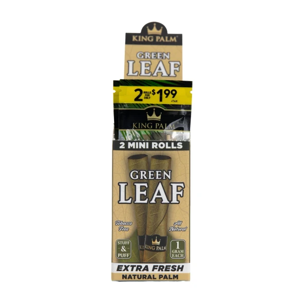 10-Pack King Palm Mini Leaf Tubes Display – PP $1.99 – RP390