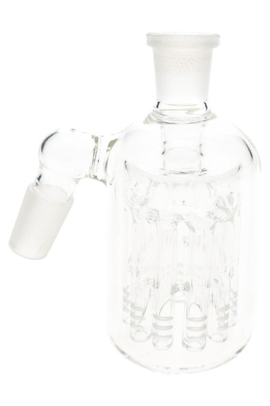 18.8 mm glass ash catcher with 45 degree male-to-female joint and tree perc chamber