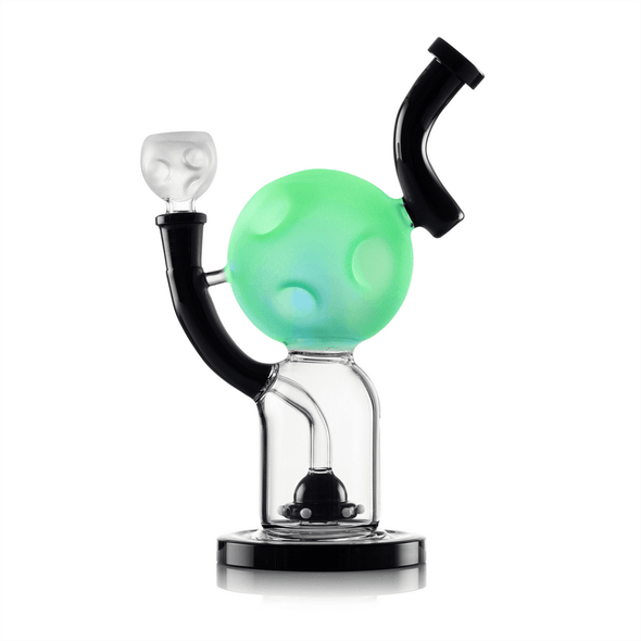 Hemper Moon XL bong showing its glowing moon chamber.