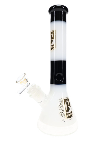 11" 6B Glass Multicolor Beaker Water Pipe - WP3671